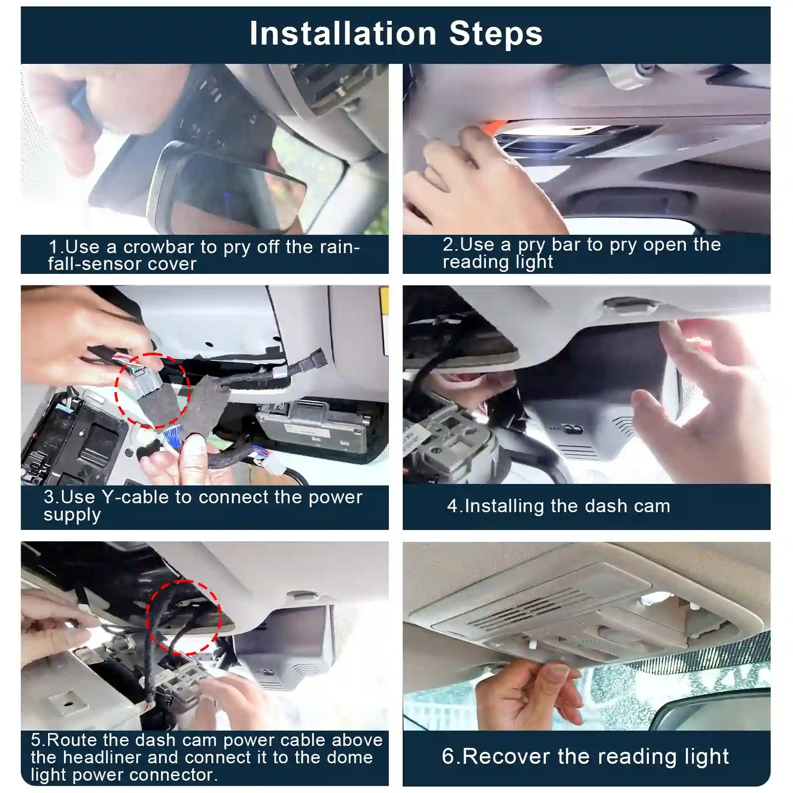 Front 4K & Rear 1080p Dash Cam for Honda Pilot 2016-2022 Gen 3 YF5/6, Passport 2019-2025 Gen3 YF7/8, Ridgeline 2017-2026 Gen2 YK2/3(Model B), OEM Look, UHD 2160P Video, WiFi & App, 128GB