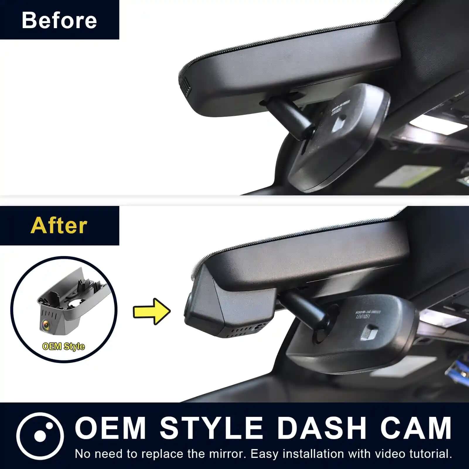 Chevy Malibu before and after installation 