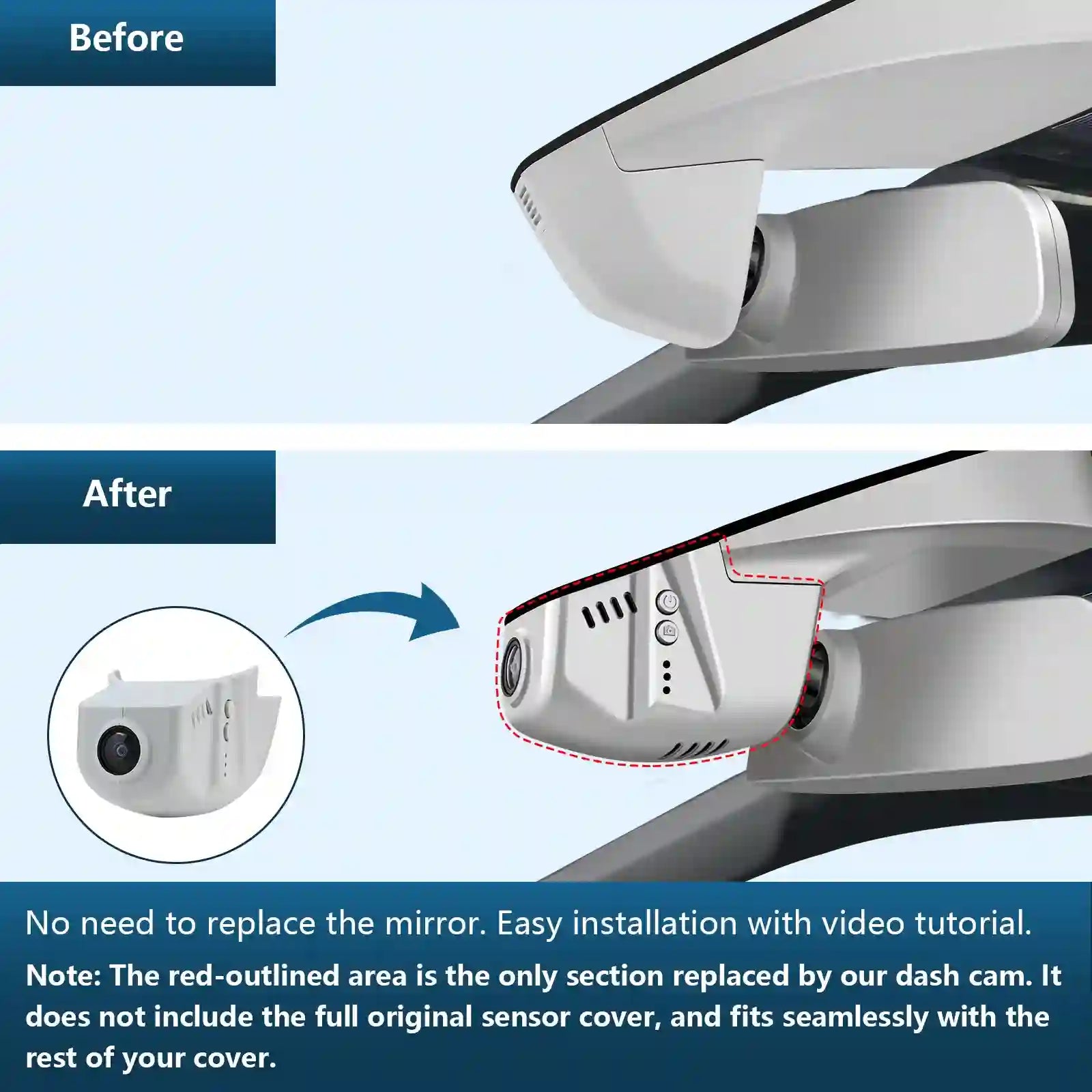 Front 4K & Rear 1080p Dash Cam for Volkswagen Golf & Golf GTI & Golf R MK 7/7.5/8 2015-2025(Model B Gray), UHD 2160P, App & WiFi, Loop Recording, Easy to Install, GPS, 128GB Card