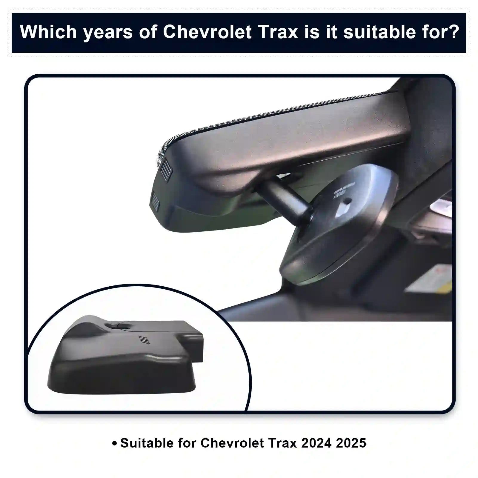 4mangoal 4K Dash Cam Custom fit for Chevy Trax 2024 2025, RS LS LT ACTIVK Dash Cam Custom fit for Chevy Trax 2024 2025, RS LS LT ACTIV, UHD 2160P Video, WiFi, App, 64G Card