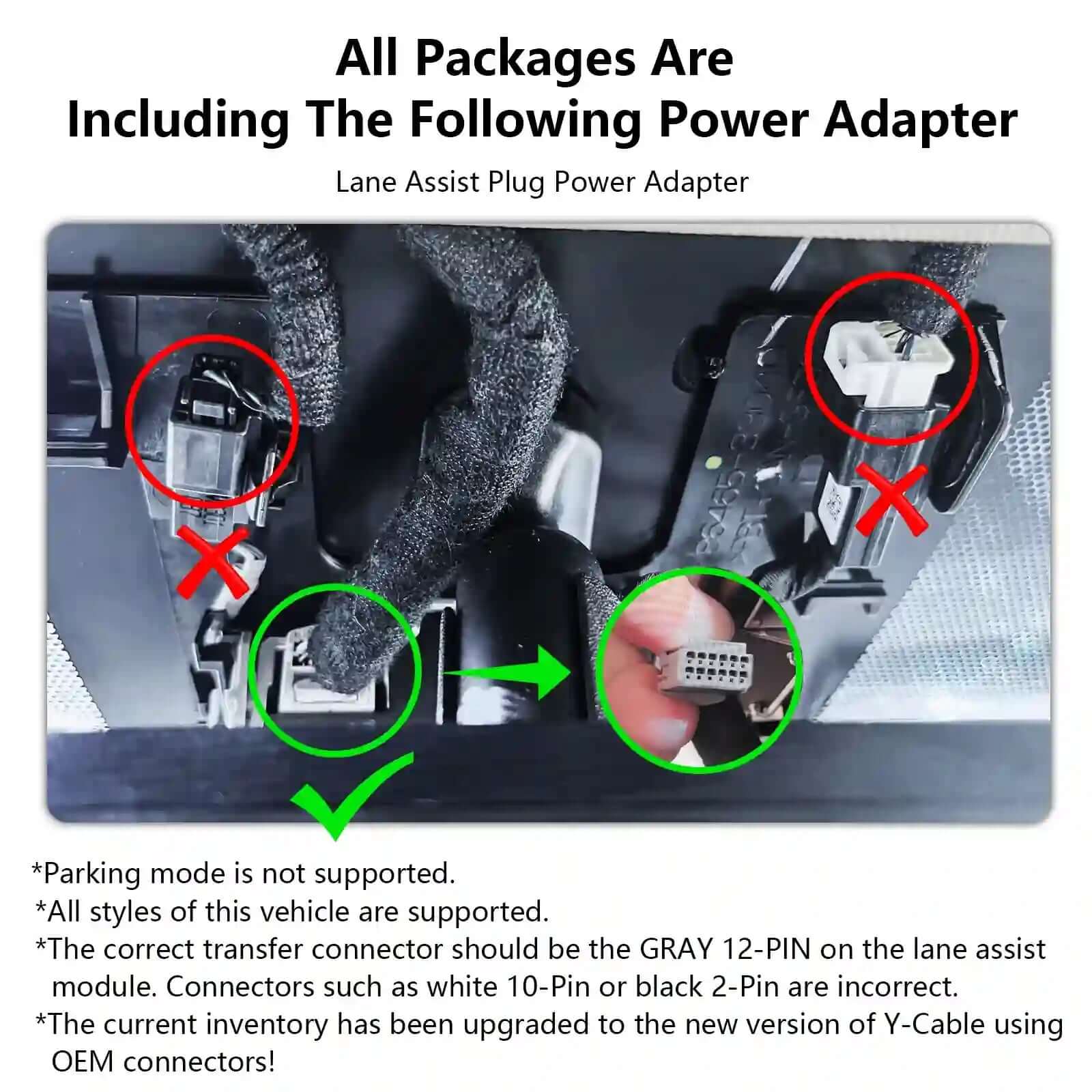 Toyota RAV4 Power adapter for dash camera 