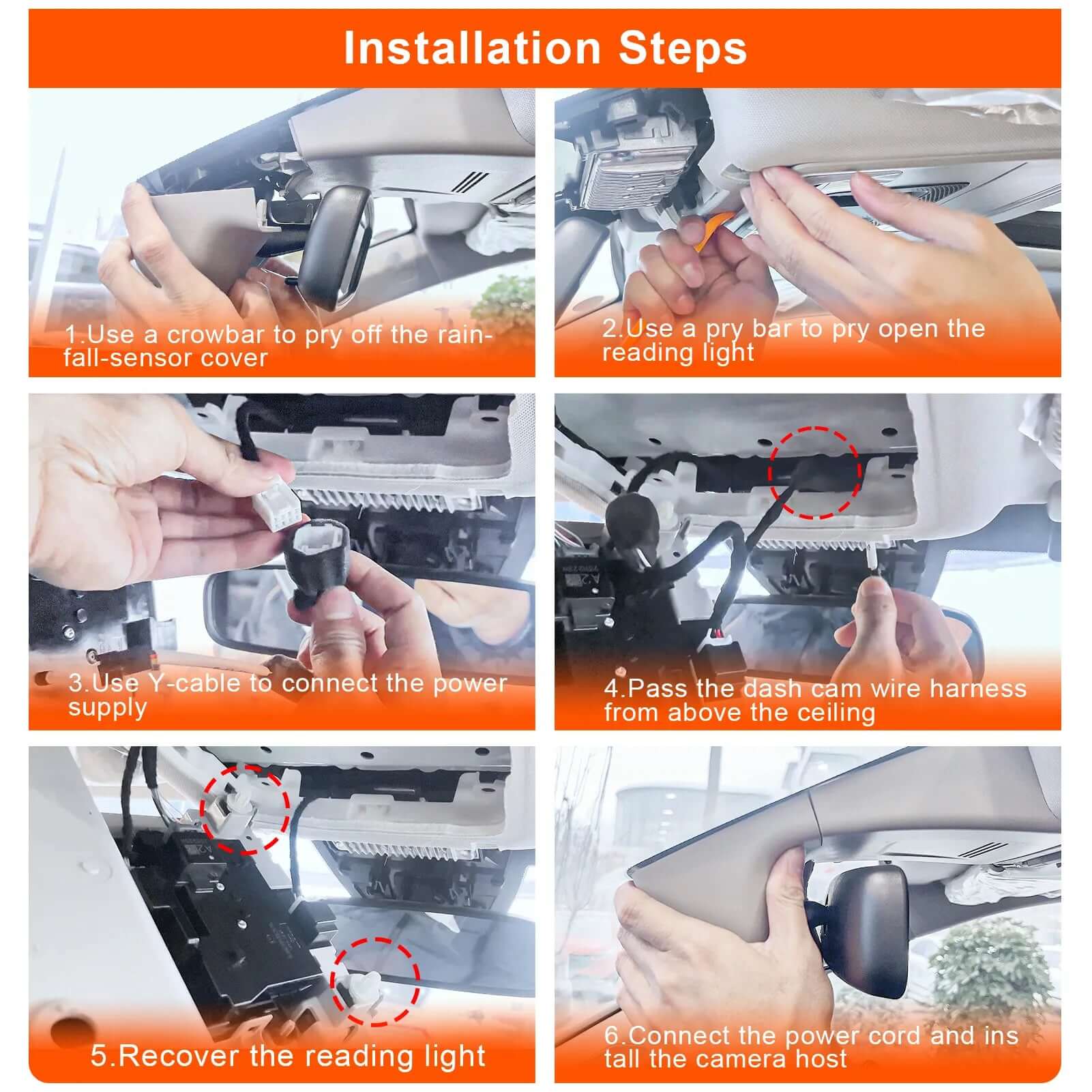 Honds Cr-v Grey dash cam installation steps 