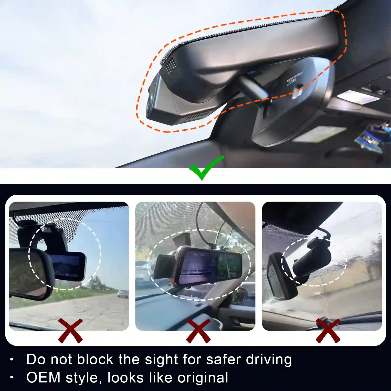Cadillac XT4 Model B OEM dash camera view 