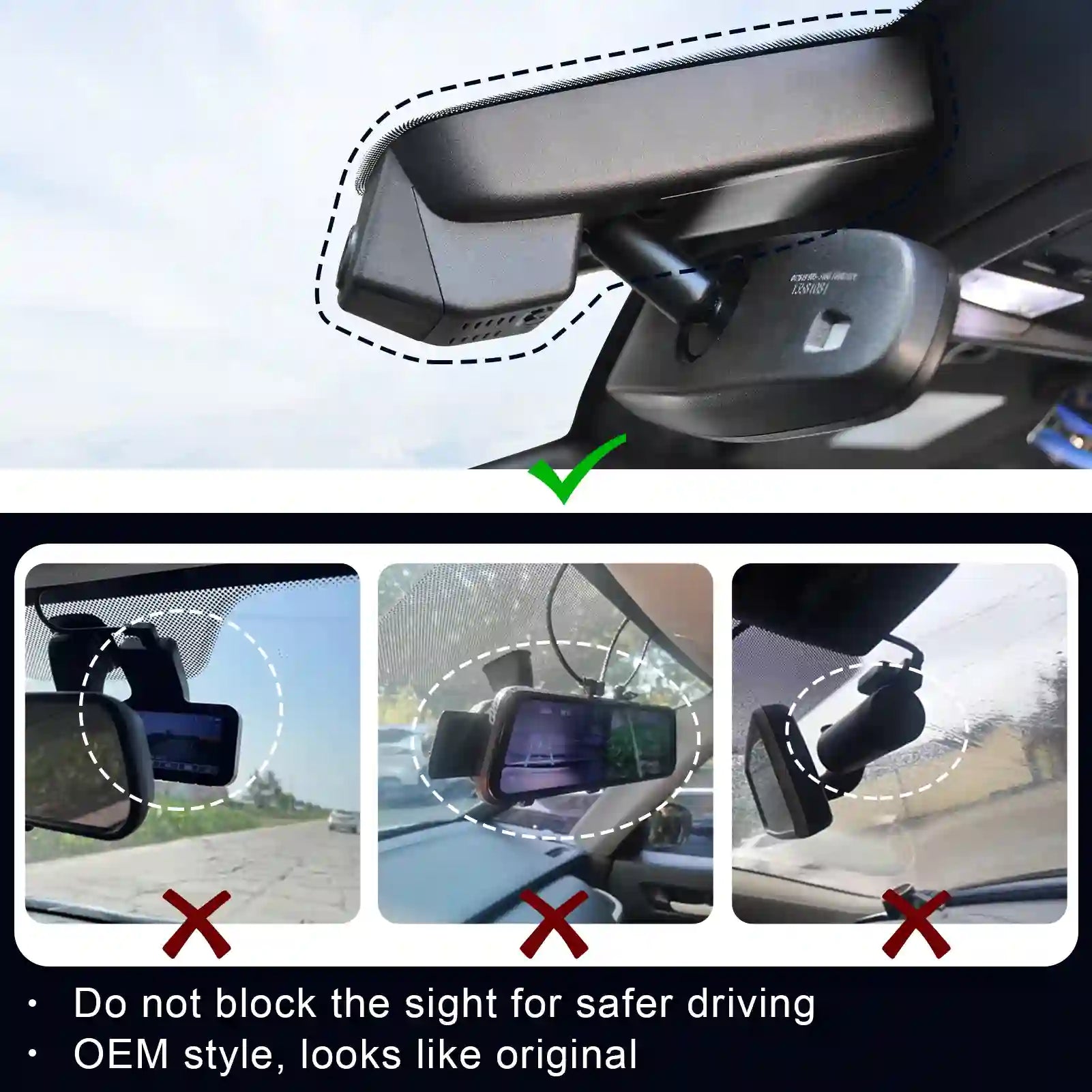 Cadillac XT4 dash camera case 