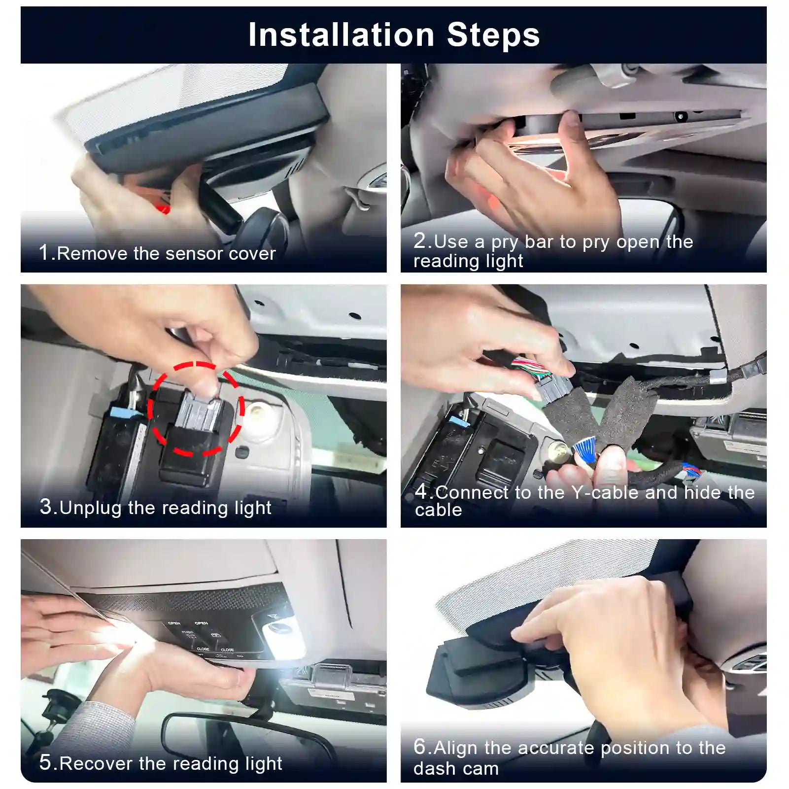 Step-by-step installation guide for a mangoal car camera. in honda CR-V