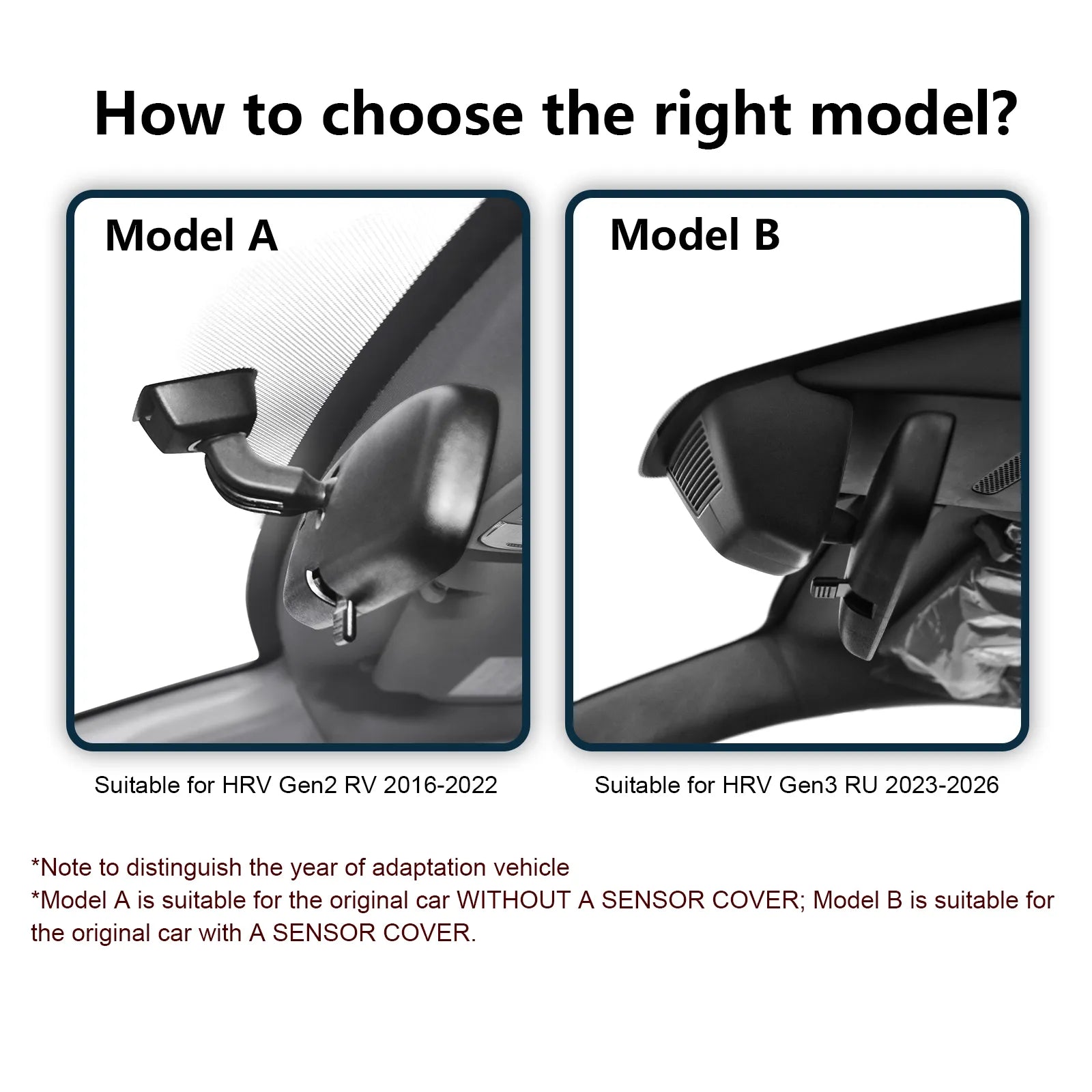 4K Front & 2K Rear 2 Channel HDR Dash Cam, Dual STARVIS 2 IMX678 IMX675, Custom Fit for Honda HRV Gen2 RV 2016-2022(Model A), 5GHz WiFi, GPS, 128GB Card