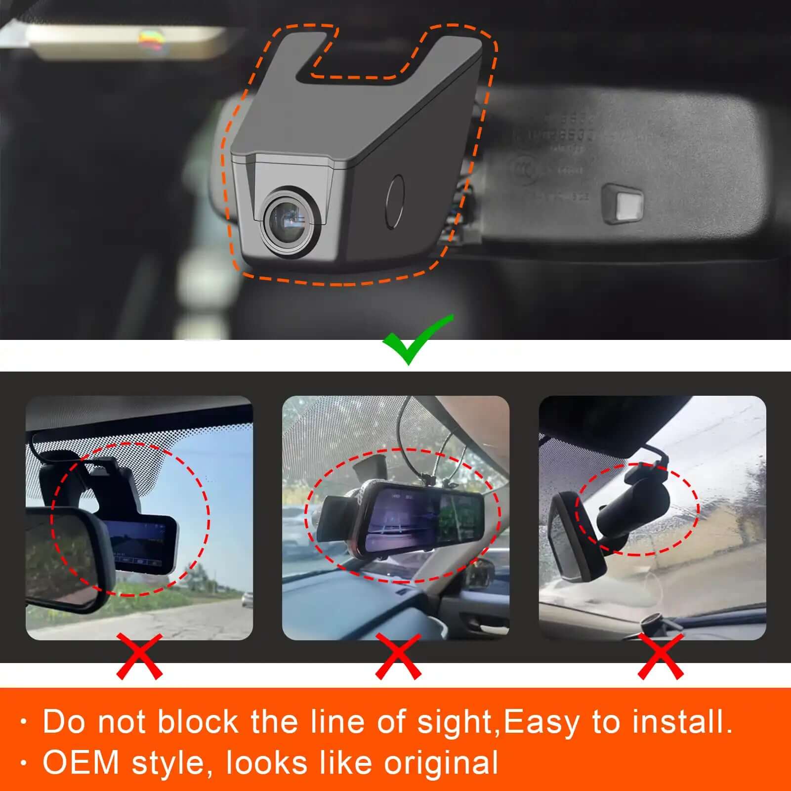Ford F-series OEM style dash cam 