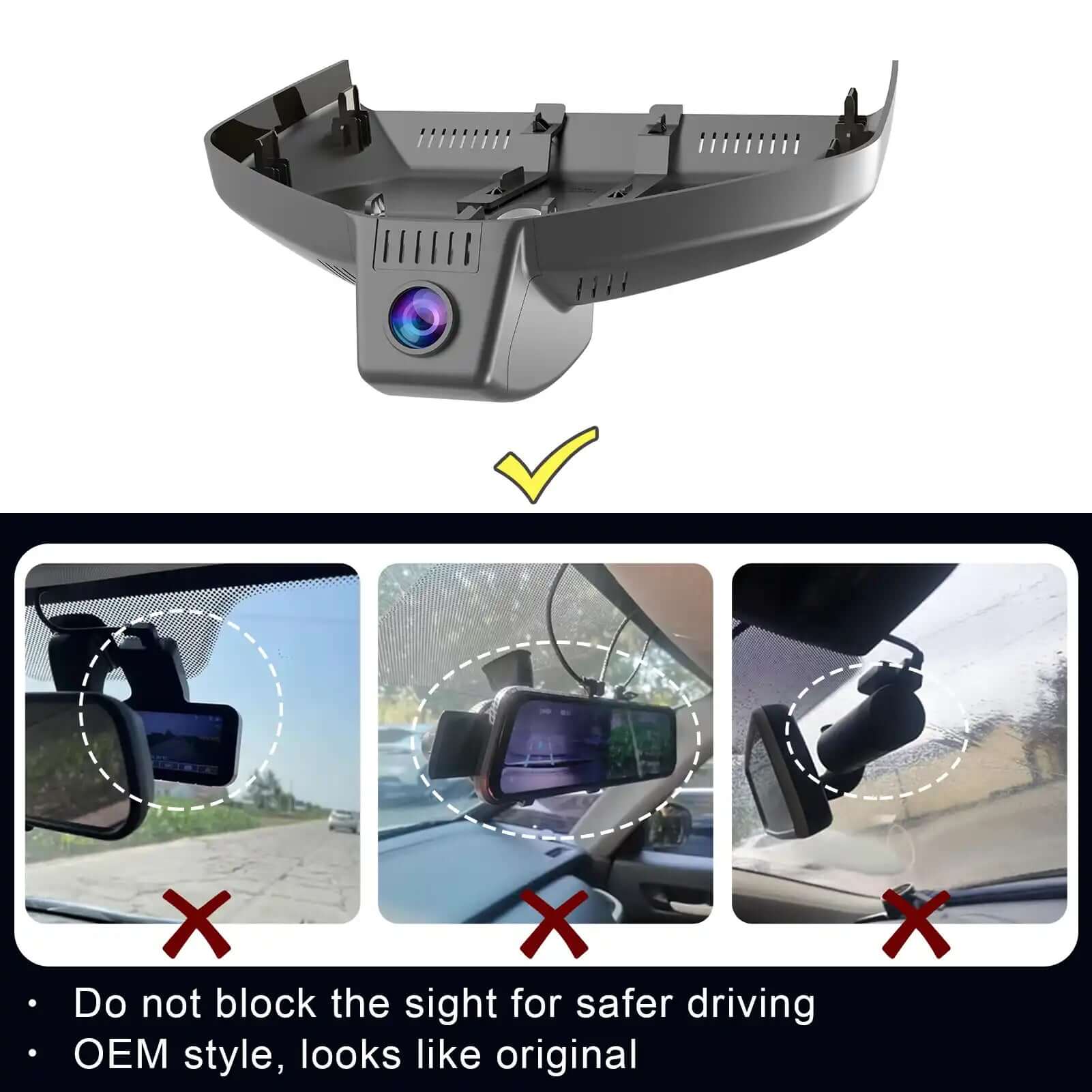 Right OEM style dash cam 