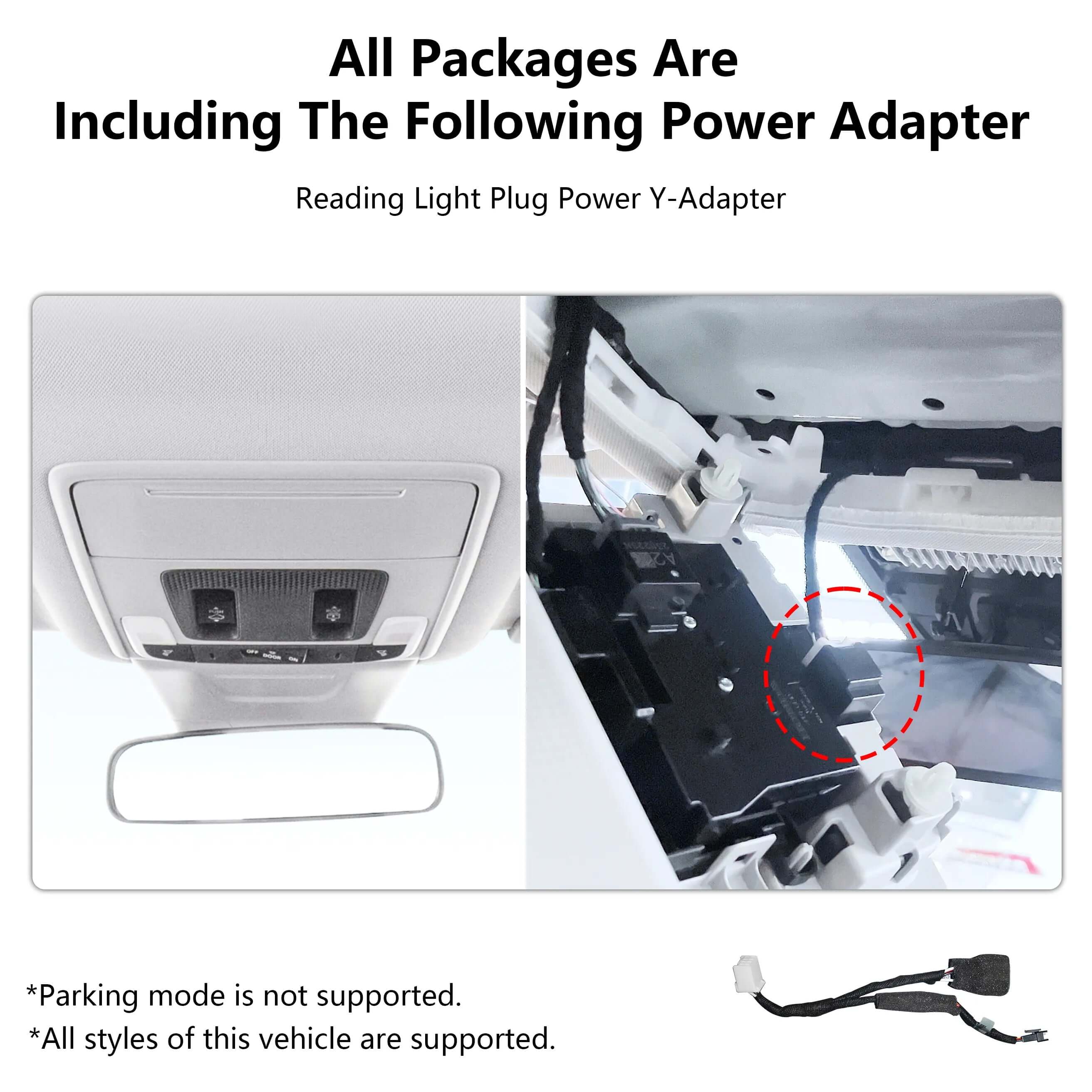 Honds Cr-v black dashcam adapter 