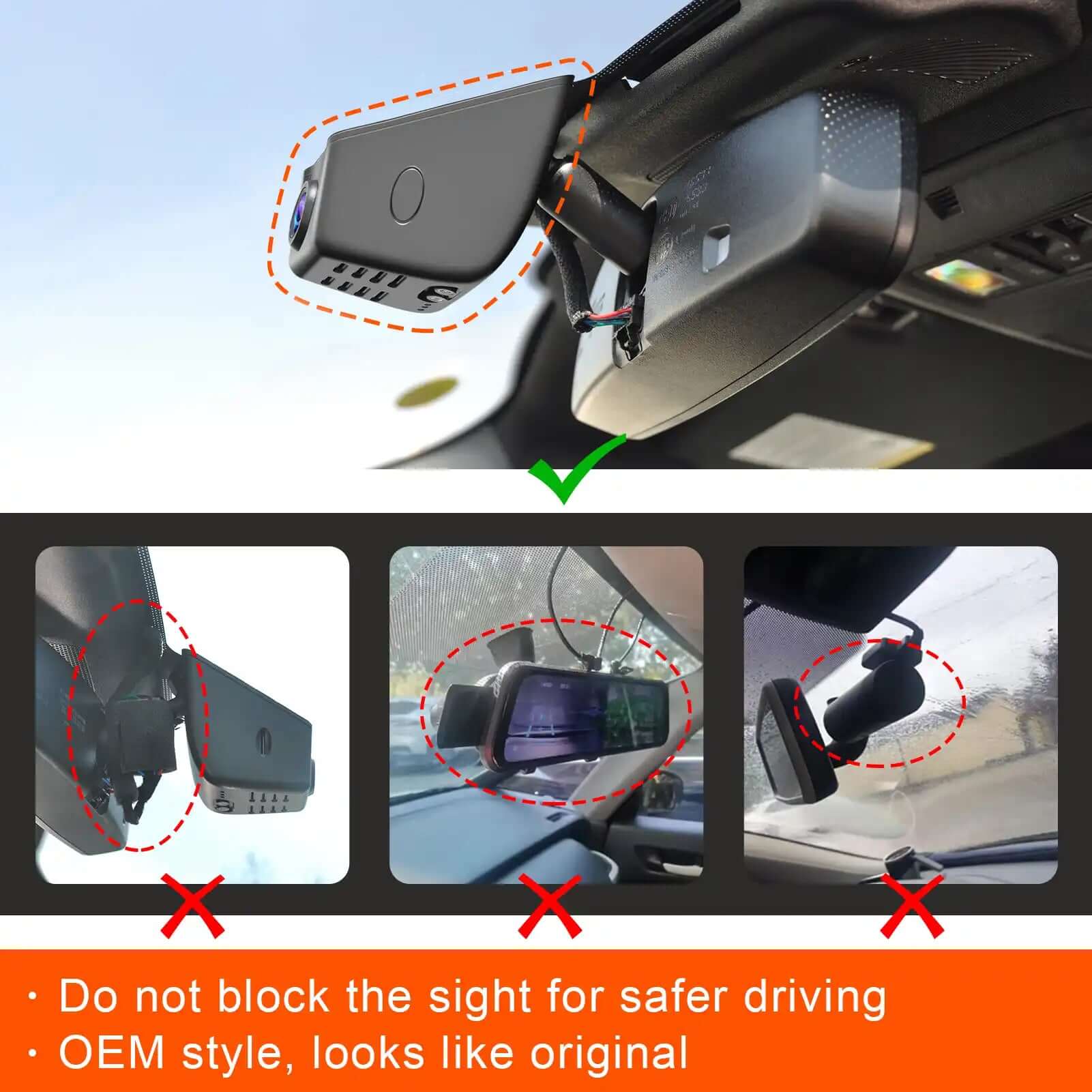 Ford F150/F250/F350 OEM style dash cam