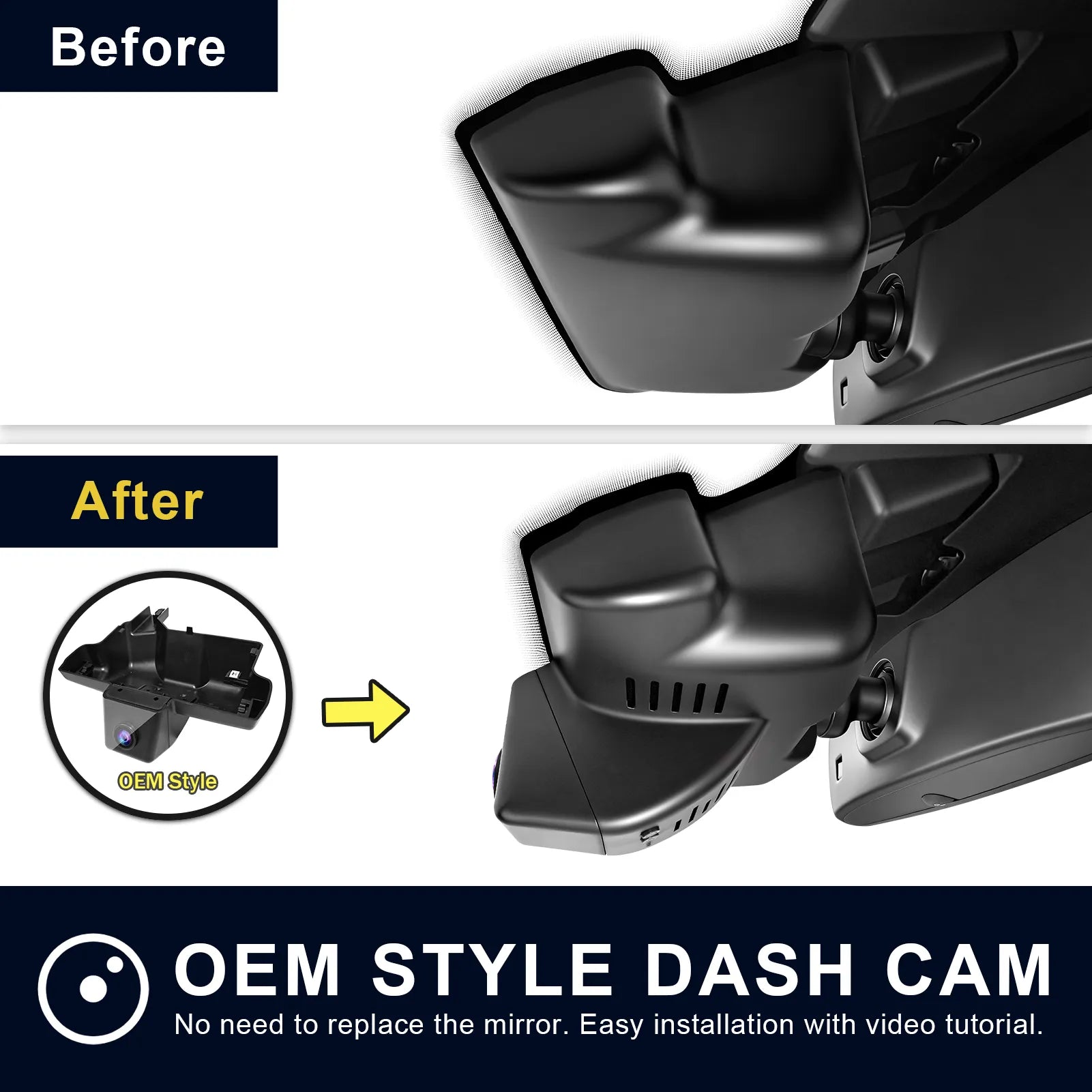 Front 4K & Rear 1080P Dash Cam Custom fit for Subaru Crosstrek 2024 2025 2026 (Model B),Base Limited Premium Sport Wilderness etc, Integrated OEM Look, UHD 2160P Video, App & WiFi, 128GB Card