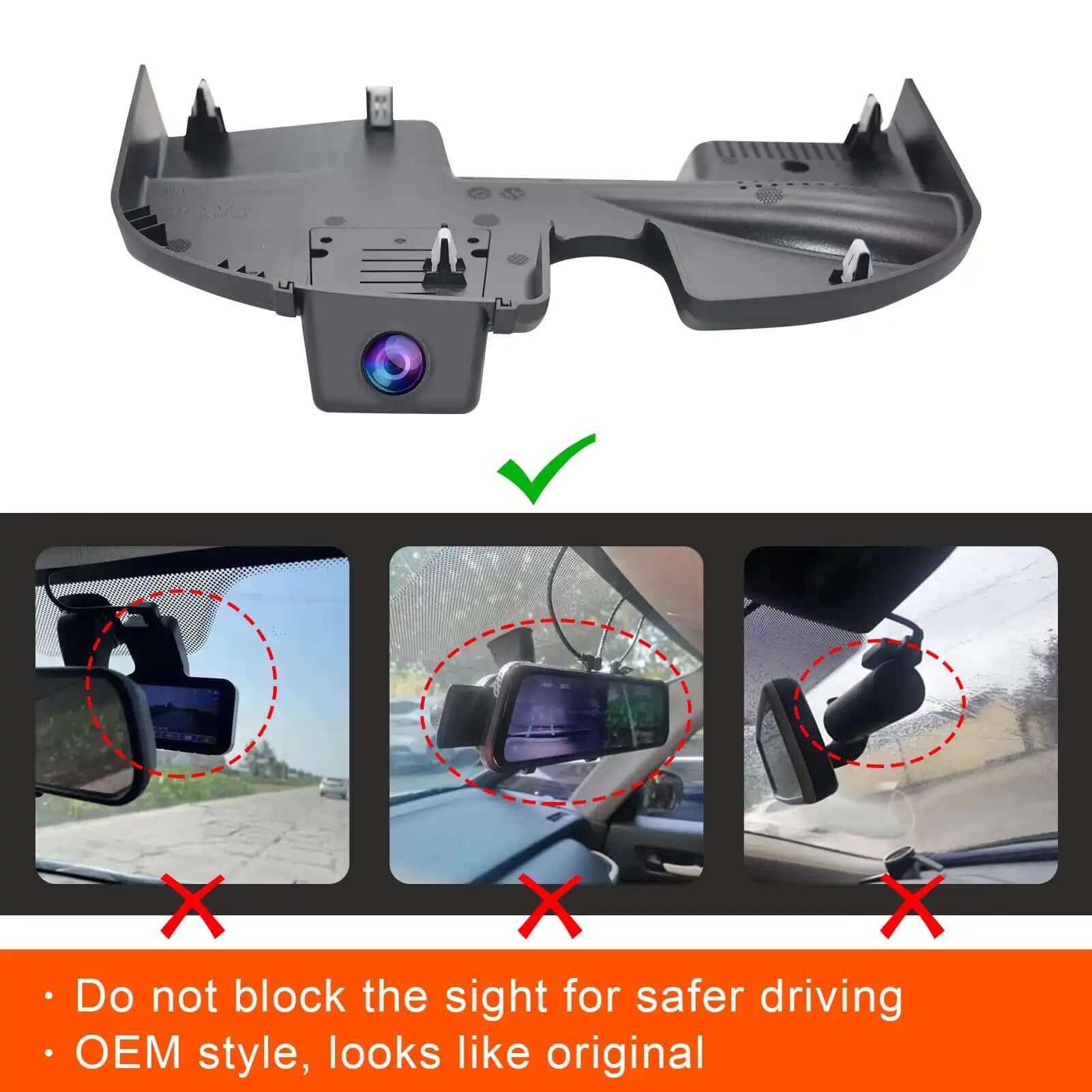 Ford Mustang mach-E OEM style dash cam 