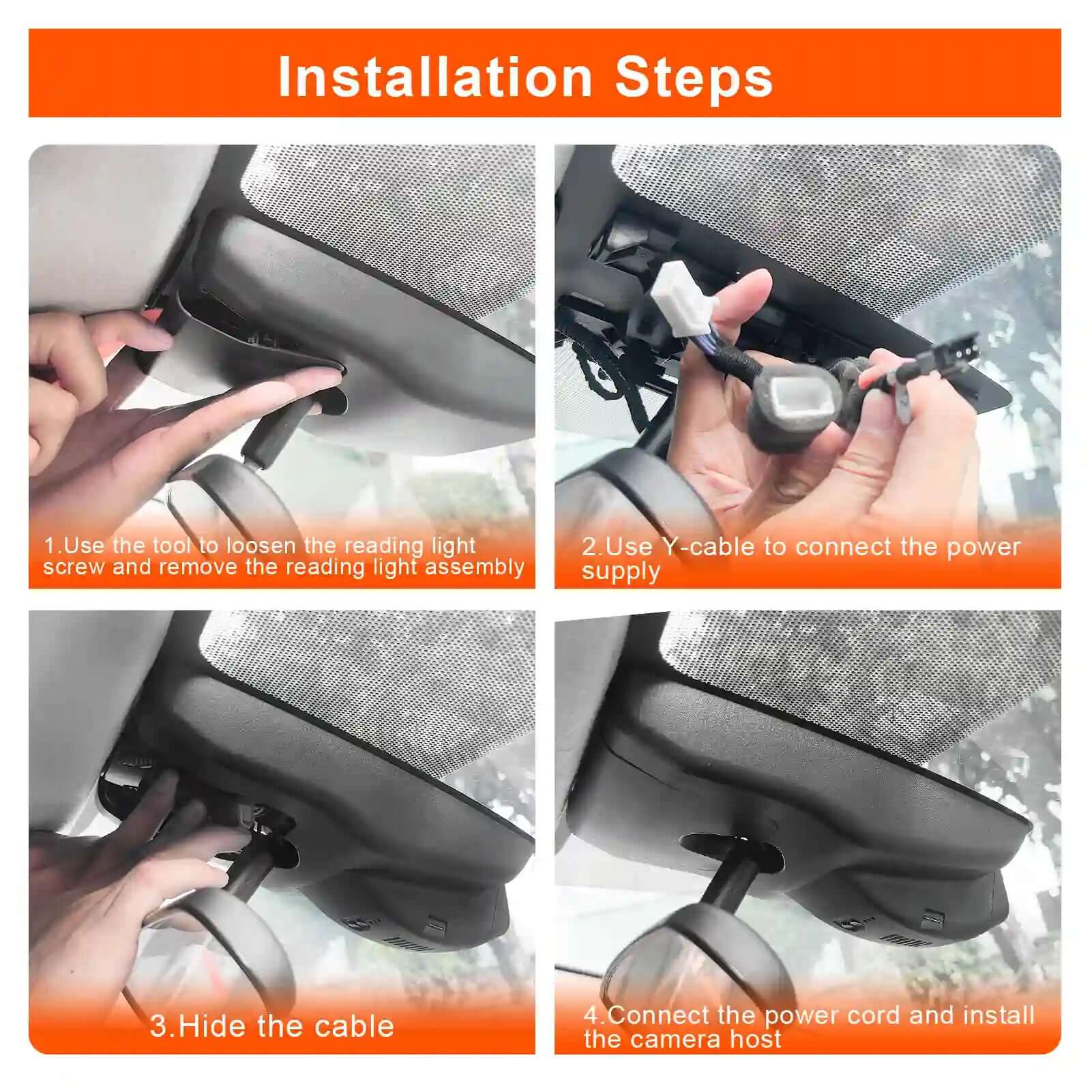 Lexus RX dash camera installation steps 