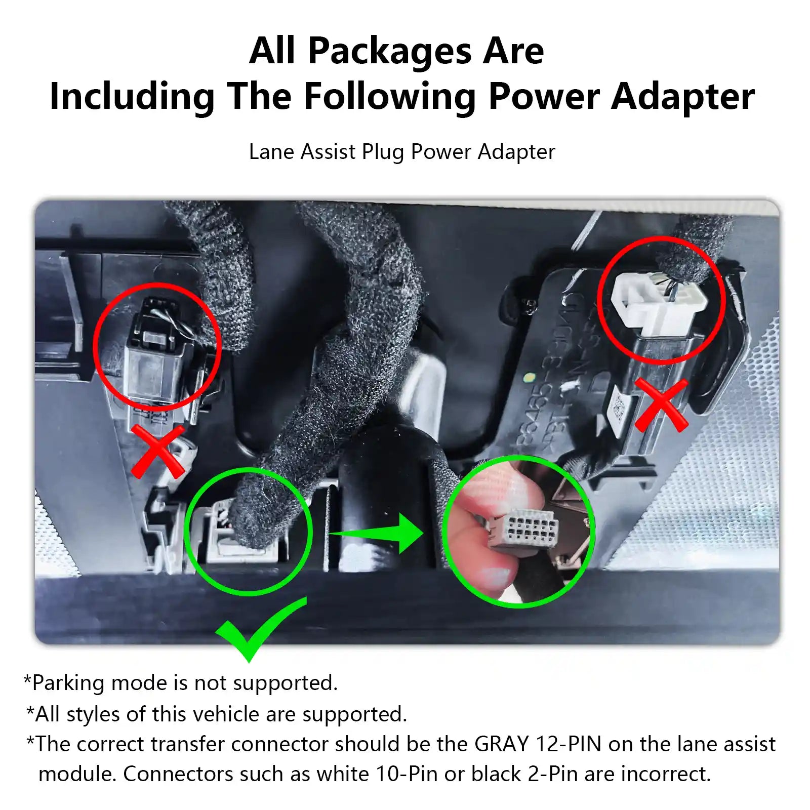 toyota Cross dash camera power adapter 