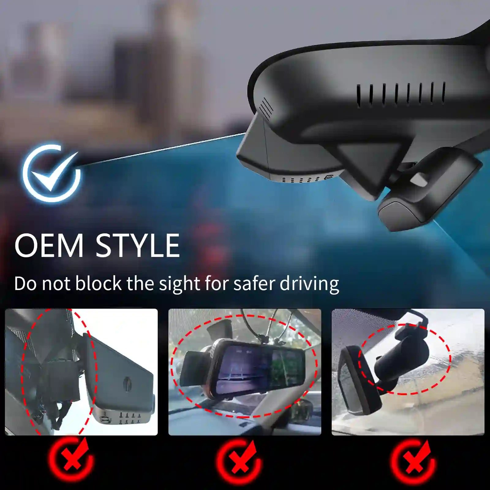 Volvo EX30 OEM style dash camera view 