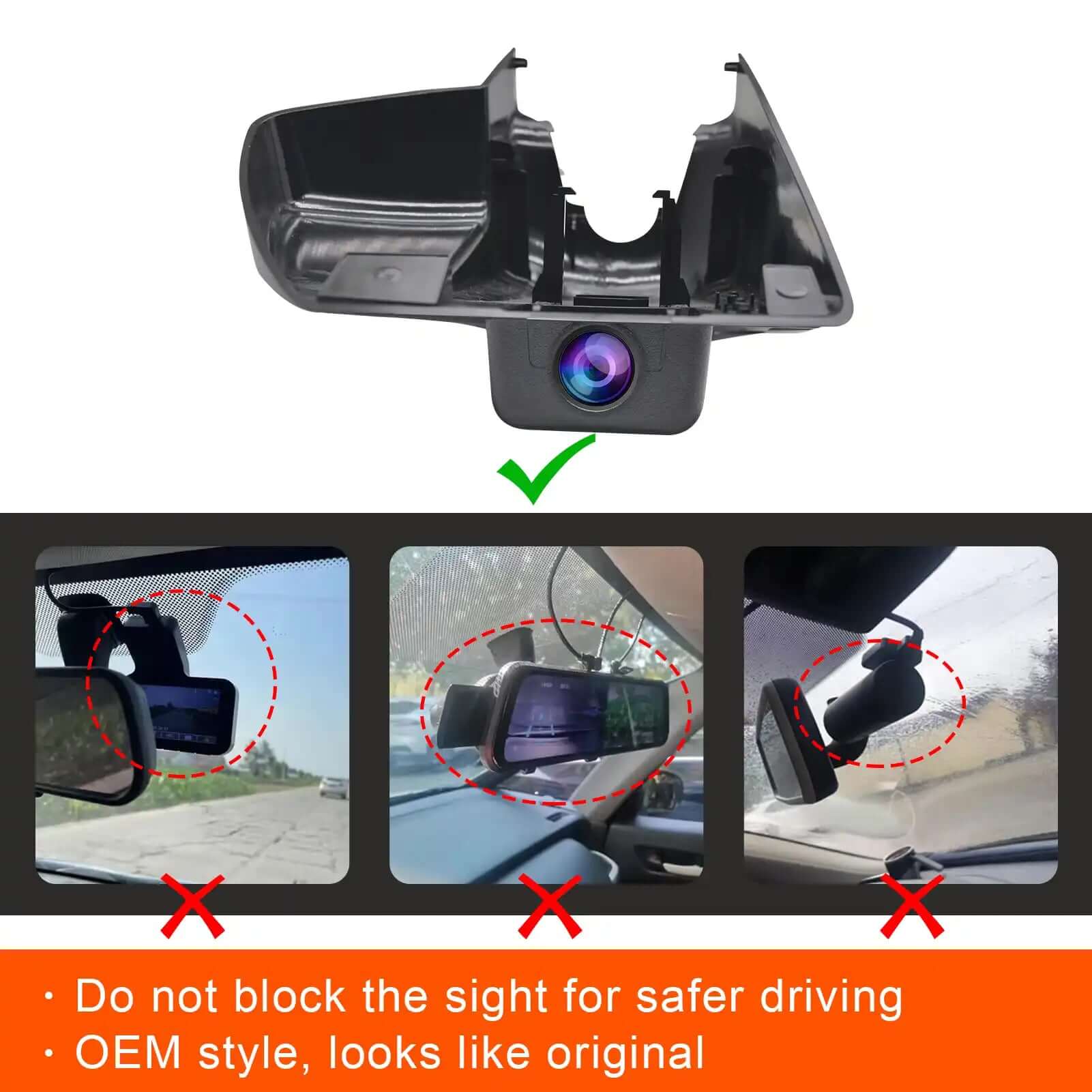 Ford Fusion OEM style dash cam 