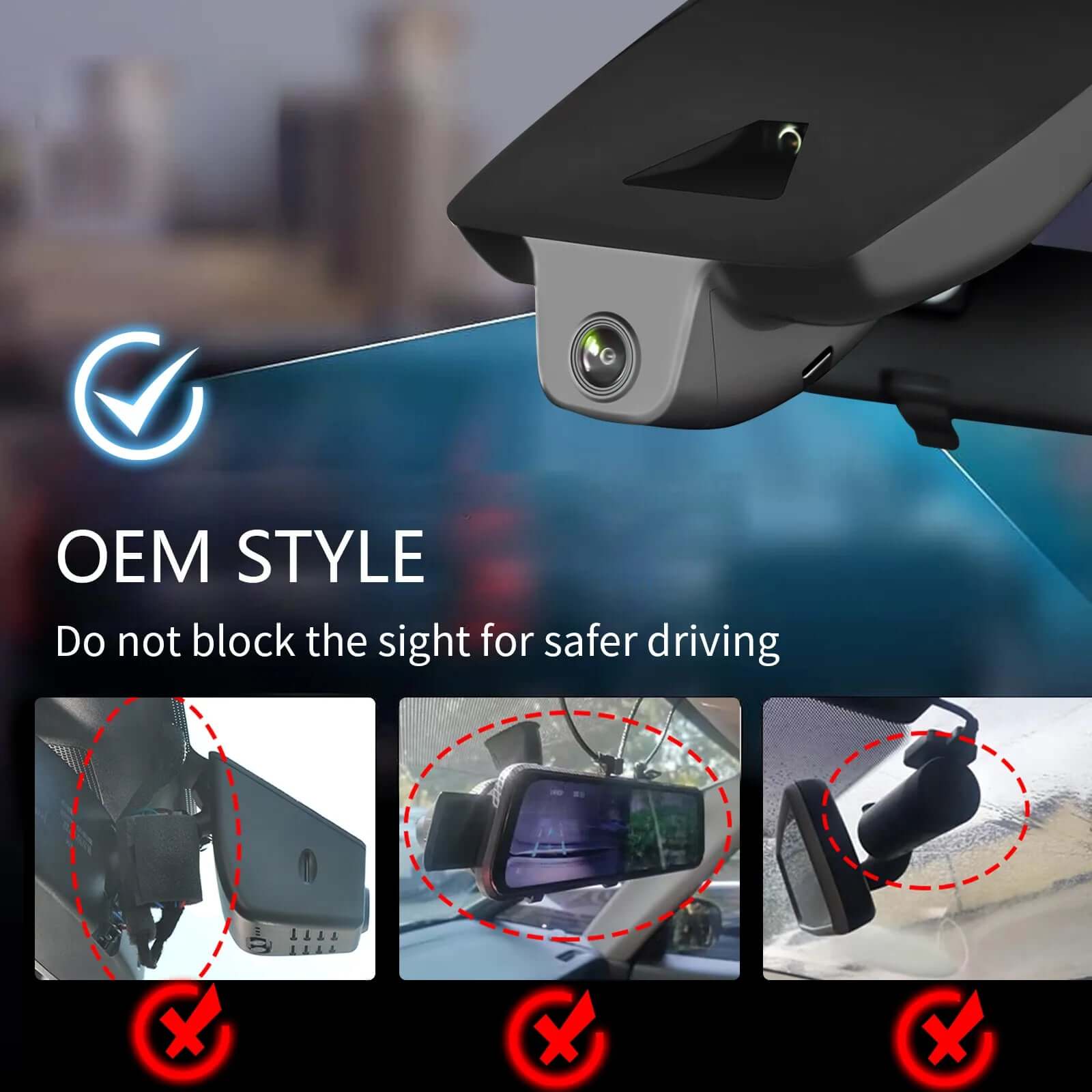 4K Dash Cam Custom for Toyota RAV4 & RAV4 Hybrid 2022-2025 (Model B) with Vent Hole,LE Limited SE Adventure XLE Premium XSE,OEM Look, UHD 2160P Video, WiFi & App, 128GB Card