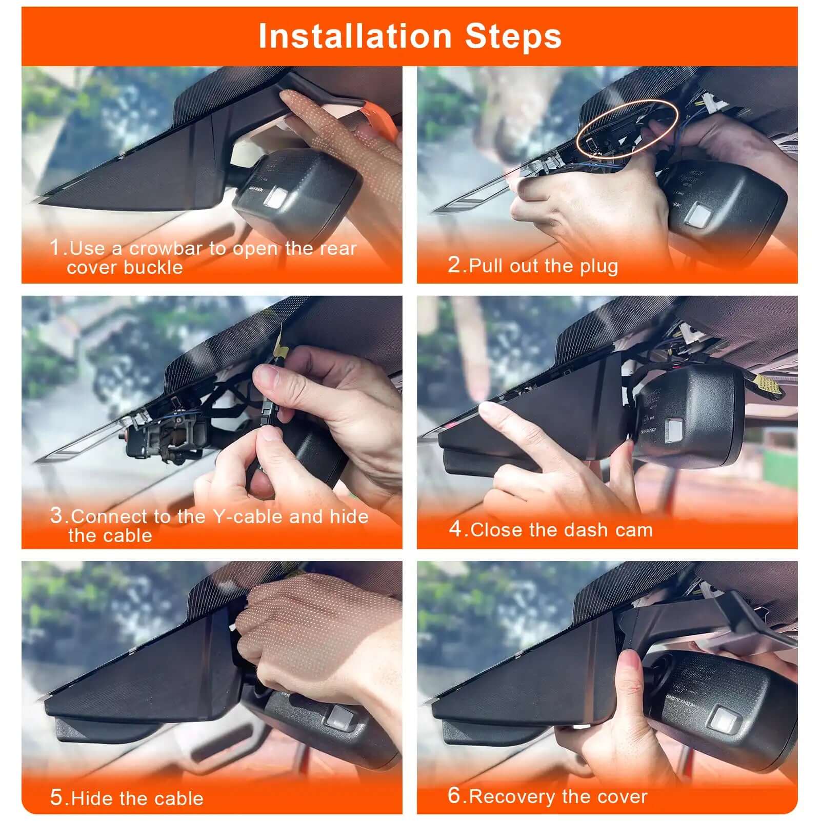 Ford F150/F250/F350 dash cam installation steps 