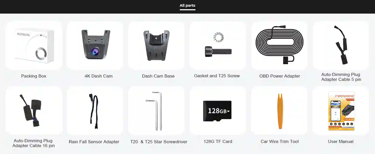 Ford dash cam accessories 