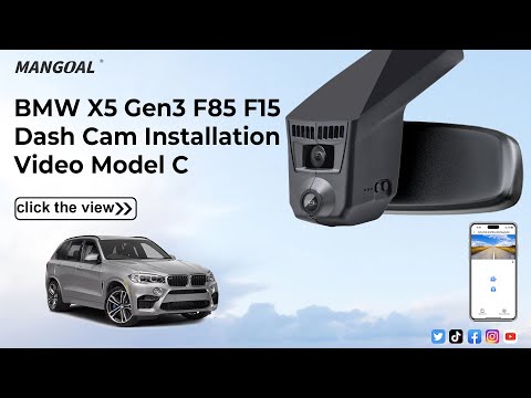 BMW x5 gen-3 f-85 f15 Dash camera Installaton 