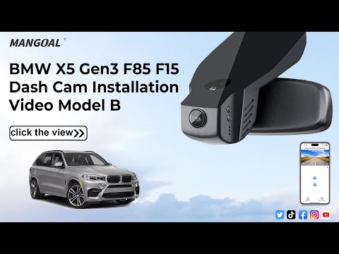 BMW x5 Gen-3 F85 F15 dash camera Installation 
