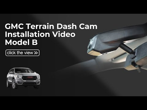 GMC terrain model B dash cam installation 